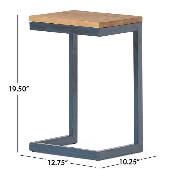 Darlah Small Firwood Antique Accent Table by Christopher Knight Home - 12.75