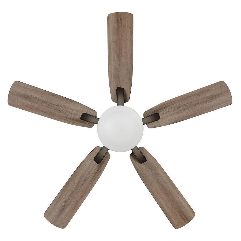 Home Decorators Collection Colemont 52 in Integrated LED Bronze Ceiling Fan with Light and Remote Control