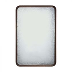 CLEAR EDGE WALL MIRROR MEDIUM AGED MAHOGANY