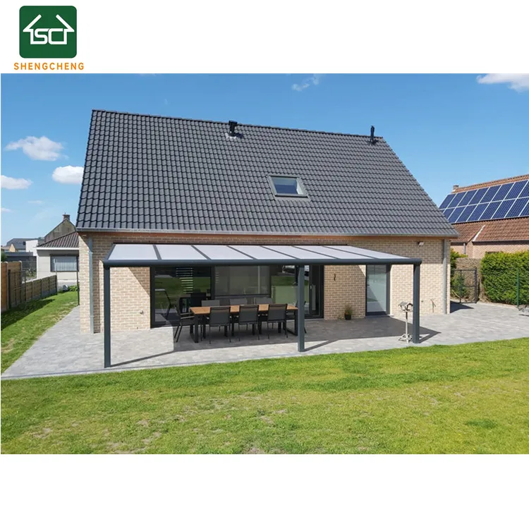 Garden Supplies  Porch Attached  Rectangular Aluminium Awning Patio Terrace Roof