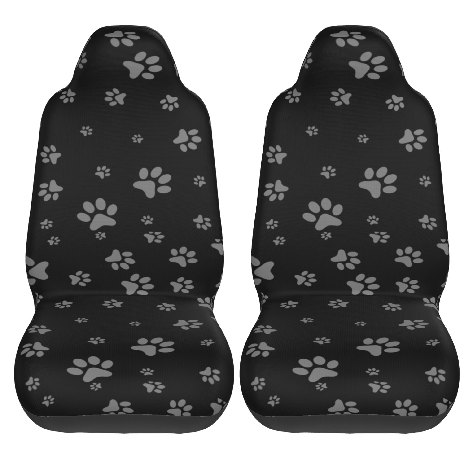 ZICANCN Car Seat Cover Puppy Paw Print Car Front Seat Covers Protectors ， Automotive Seat Covers for Cars Trucks Suv