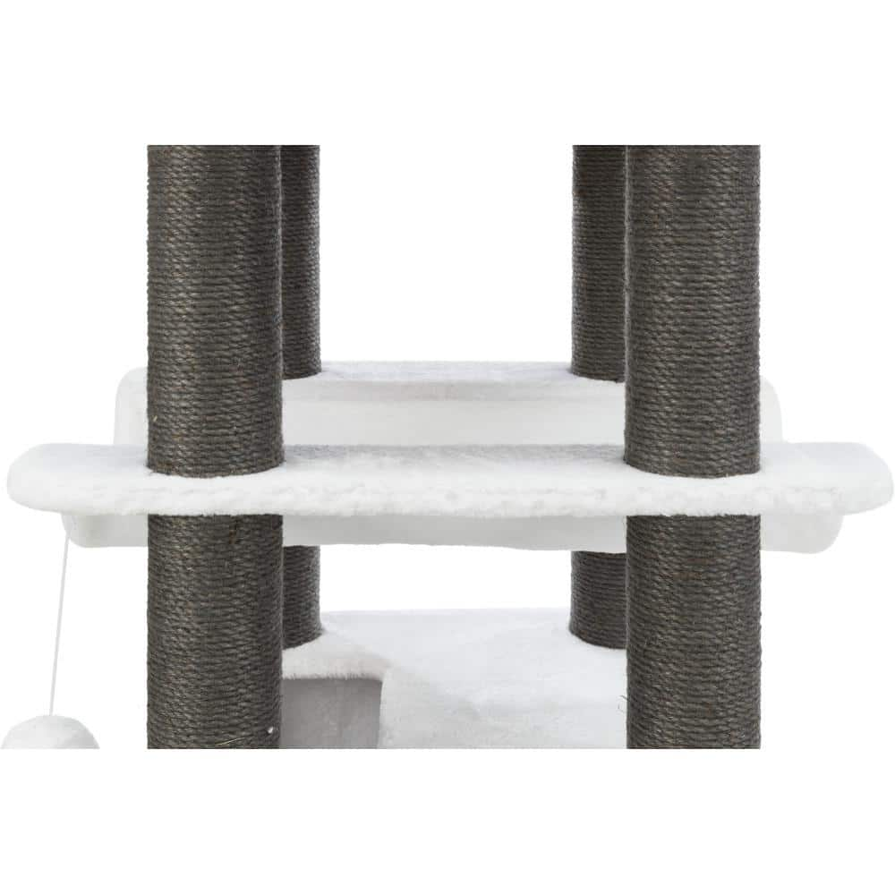 TRIXIE Cream/Gray Lucano Scratching Post Cat Tower 44722