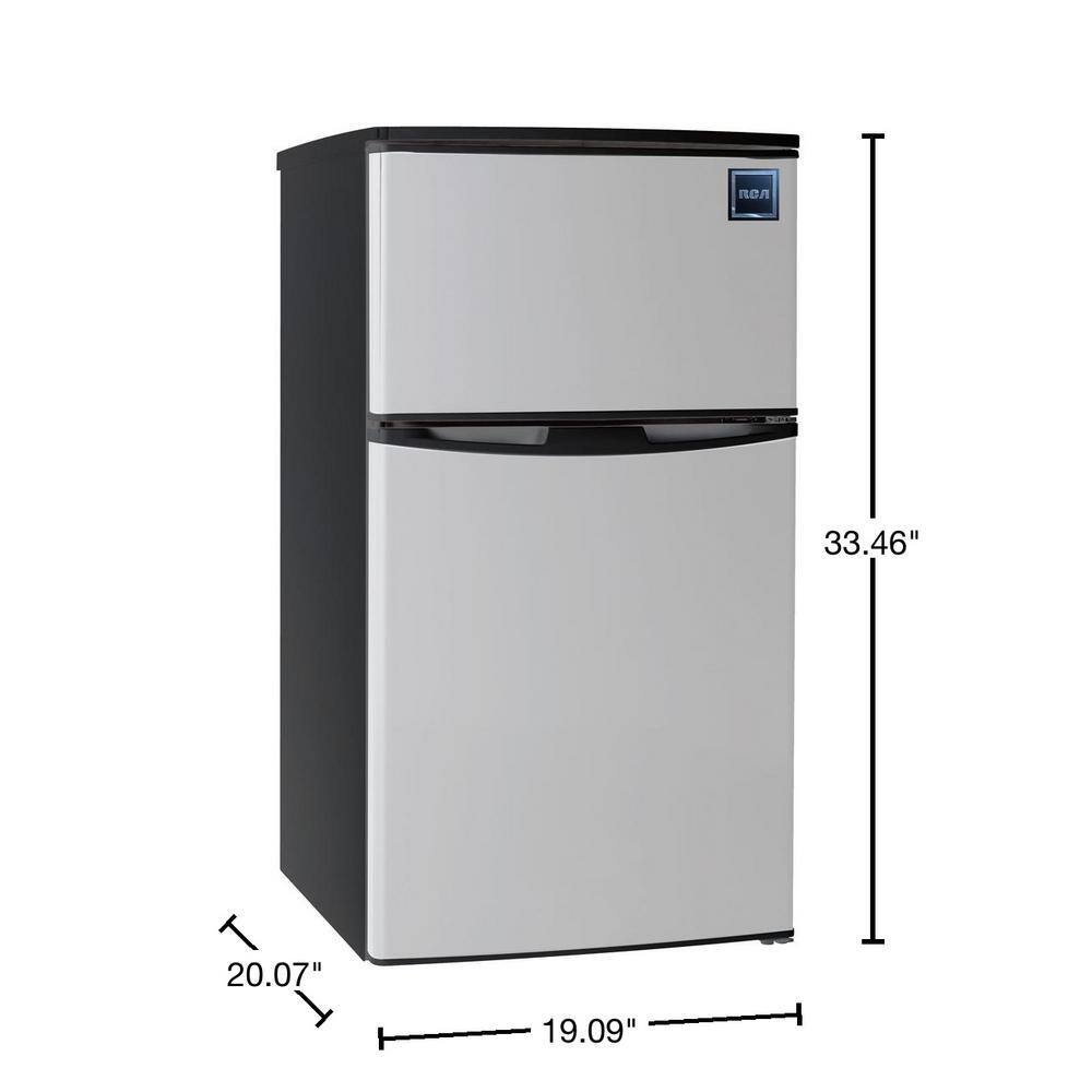 RCA 3.2 cu. ft. Mini Fridge in Stainless RFR834