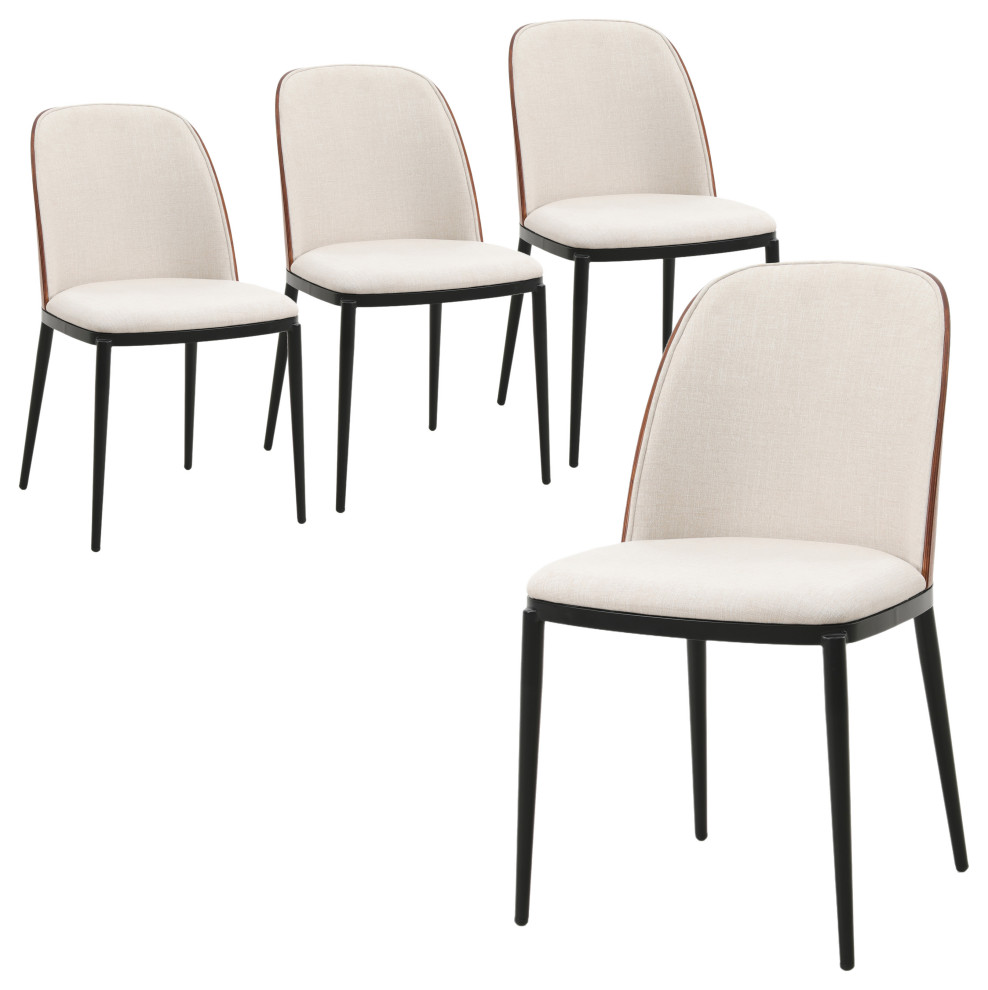 LeisureMod Tule Dining Side Chair  Set of 4   Midcentury   Dining Chairs   by LeisureMod  Houzz