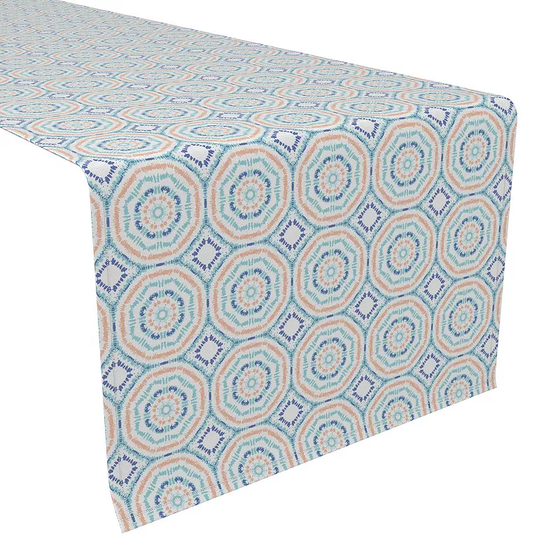 Table Runner， 100% Polyester， 14x108， Sunburst Tie Dye