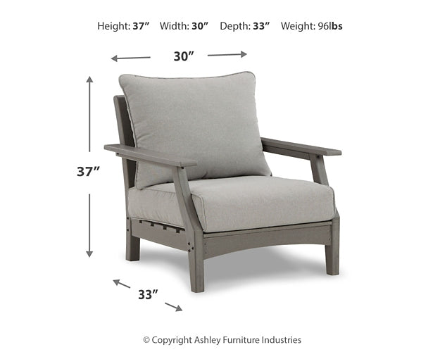 Visola Outdoor Sofa and  2 Lounge Chairs with Coffee Table and 2 End Tables