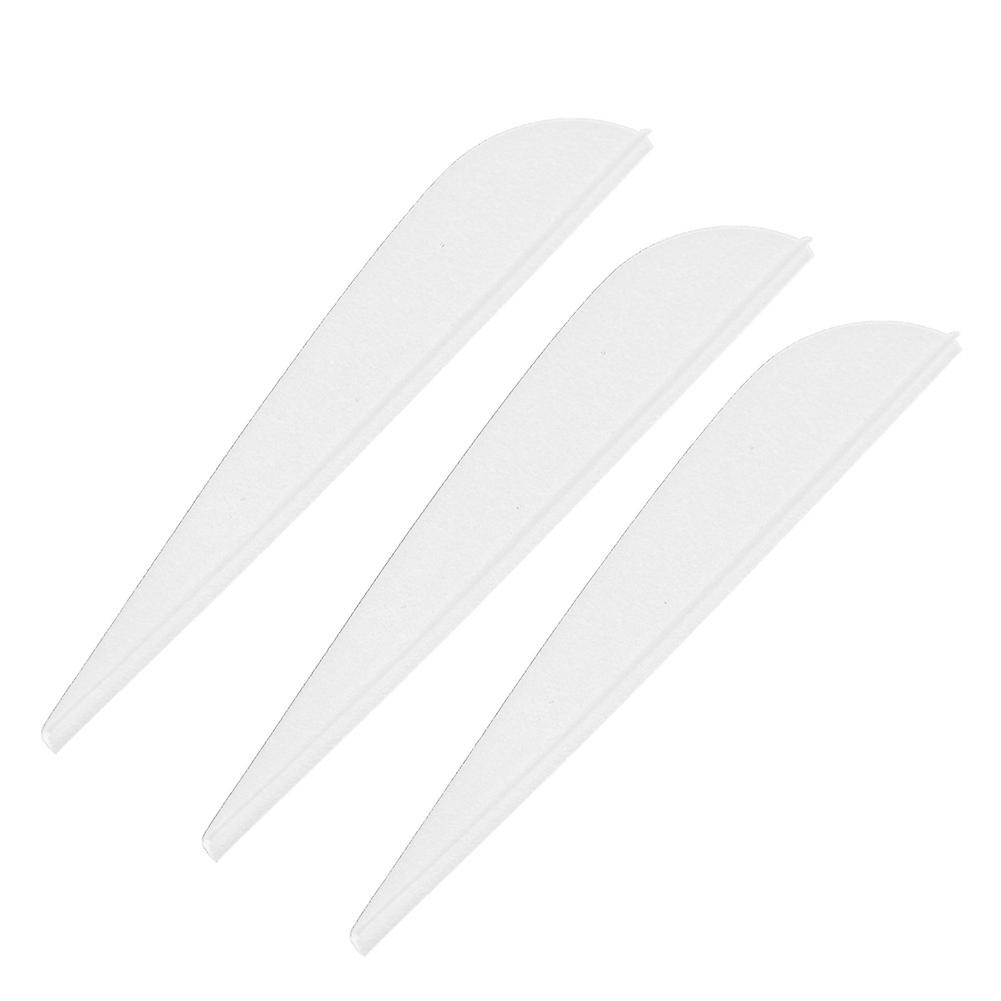 12 Pcs 3 Inches Feather Diy Arrow Fletching Accessories For Archery Hunting Shooting(white)