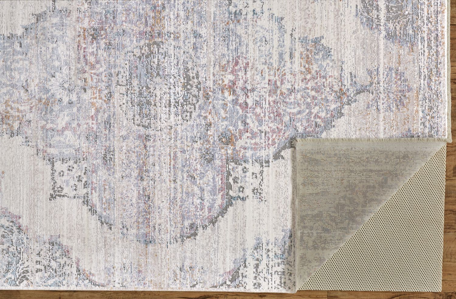 Tirza Ivory and Gray Rug by BD Fine