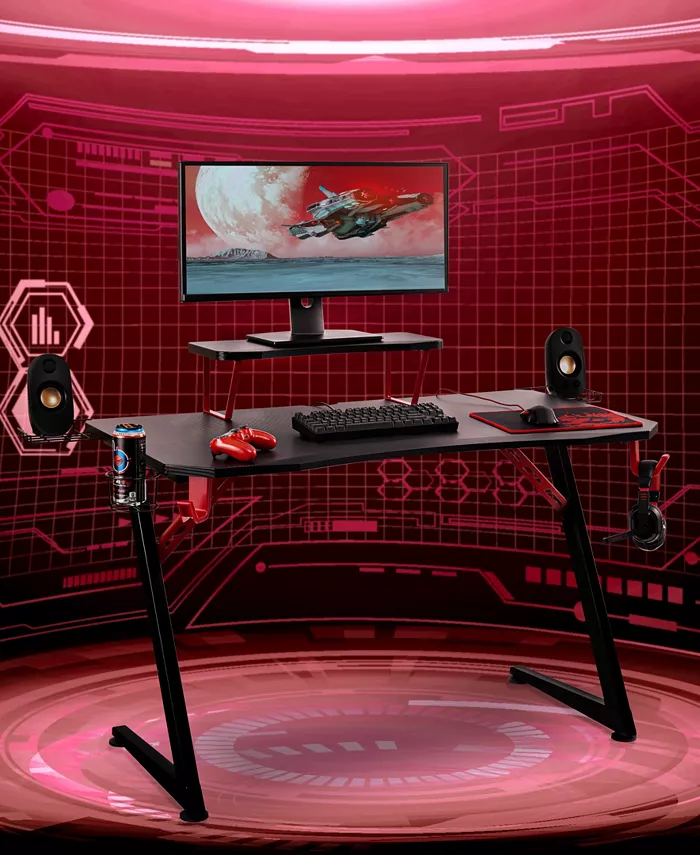 Seville Classics 47.2 airLIFT Elite Gaming Esports Computer Desk