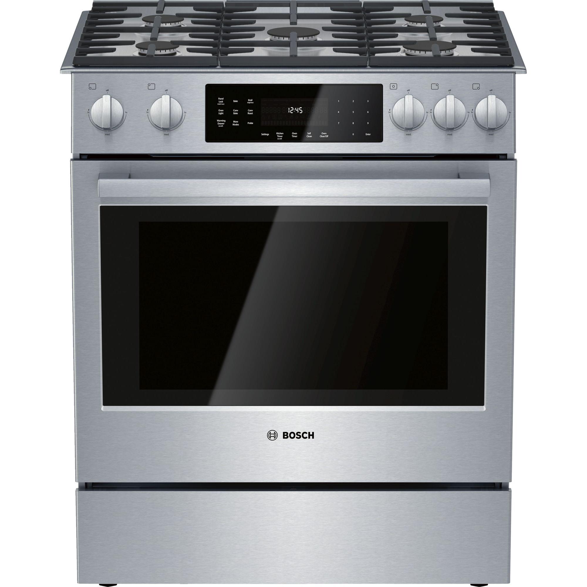 Bosch 30-inch Slide-In Gas Range with 9 Specialized Cooking Modes HGIP056UC