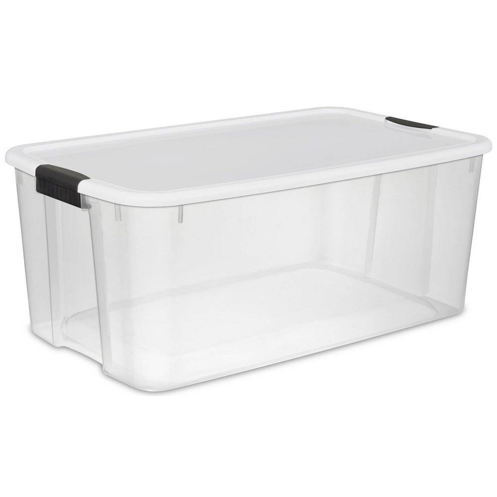 Sterilite 116 Qt. Ultra-Latching Storage Bin Box Container Clear (12-Pack) 12 x 19909804