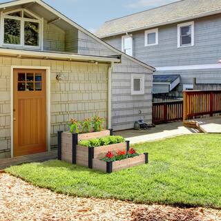 Outdoor Essentials Haven 4 ft. x 4 ft. Cedar Tiered Garden Bed 22 in. H 488319