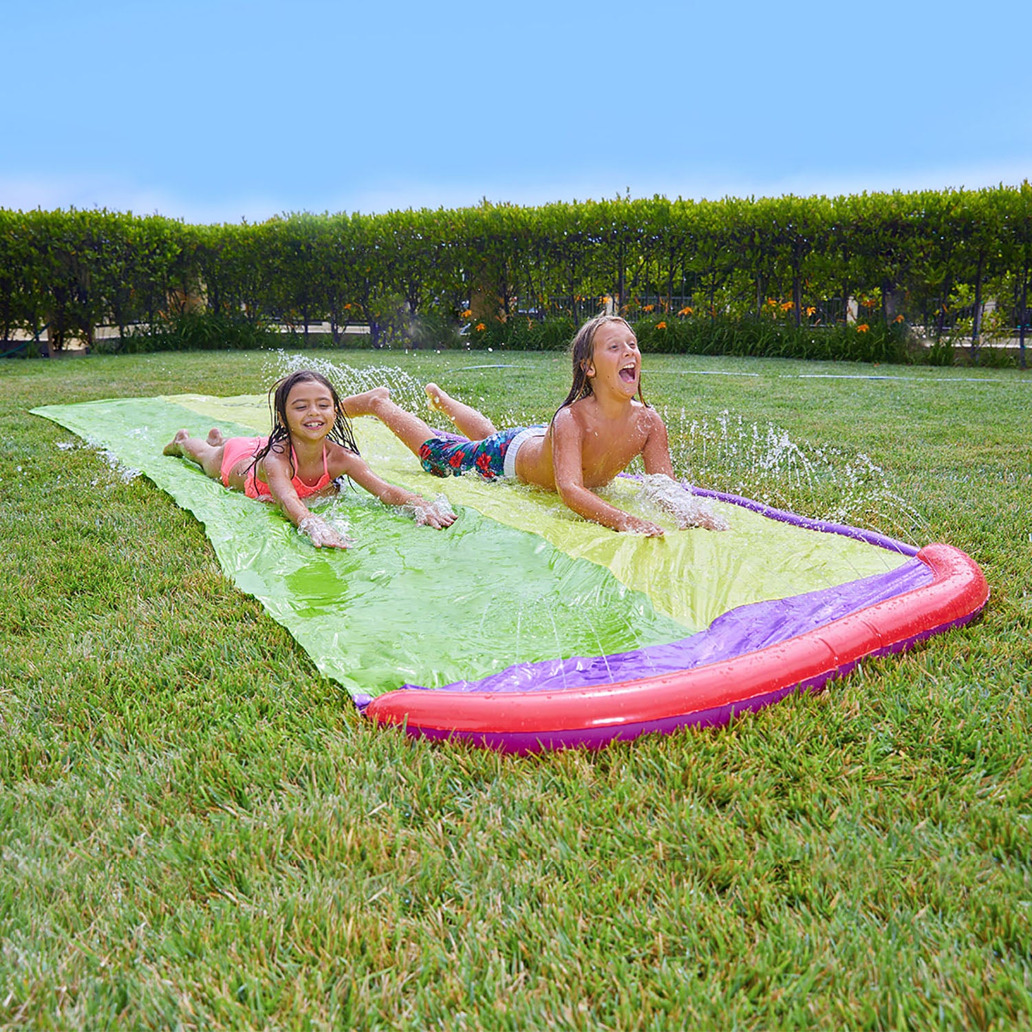 WHAM-O Slip 'N Slide Surf Rider Double Water Slide - 16 ft Long, Fits 2 People