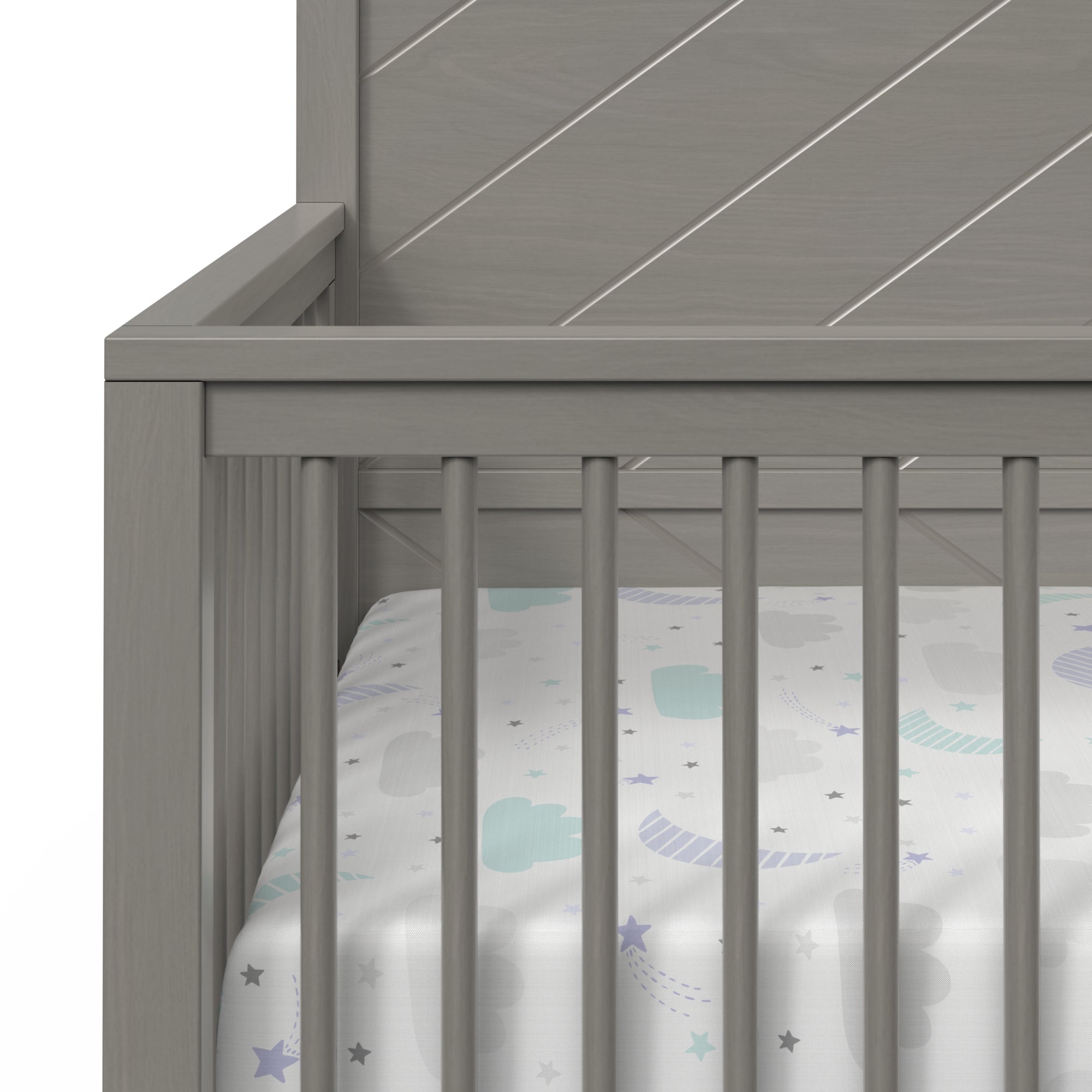 Surrey Hill 4-in-1 Convertible Crib, Lunar Gray