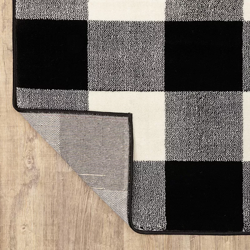 StyleHaven Genova Gingham Plaid Area Rug