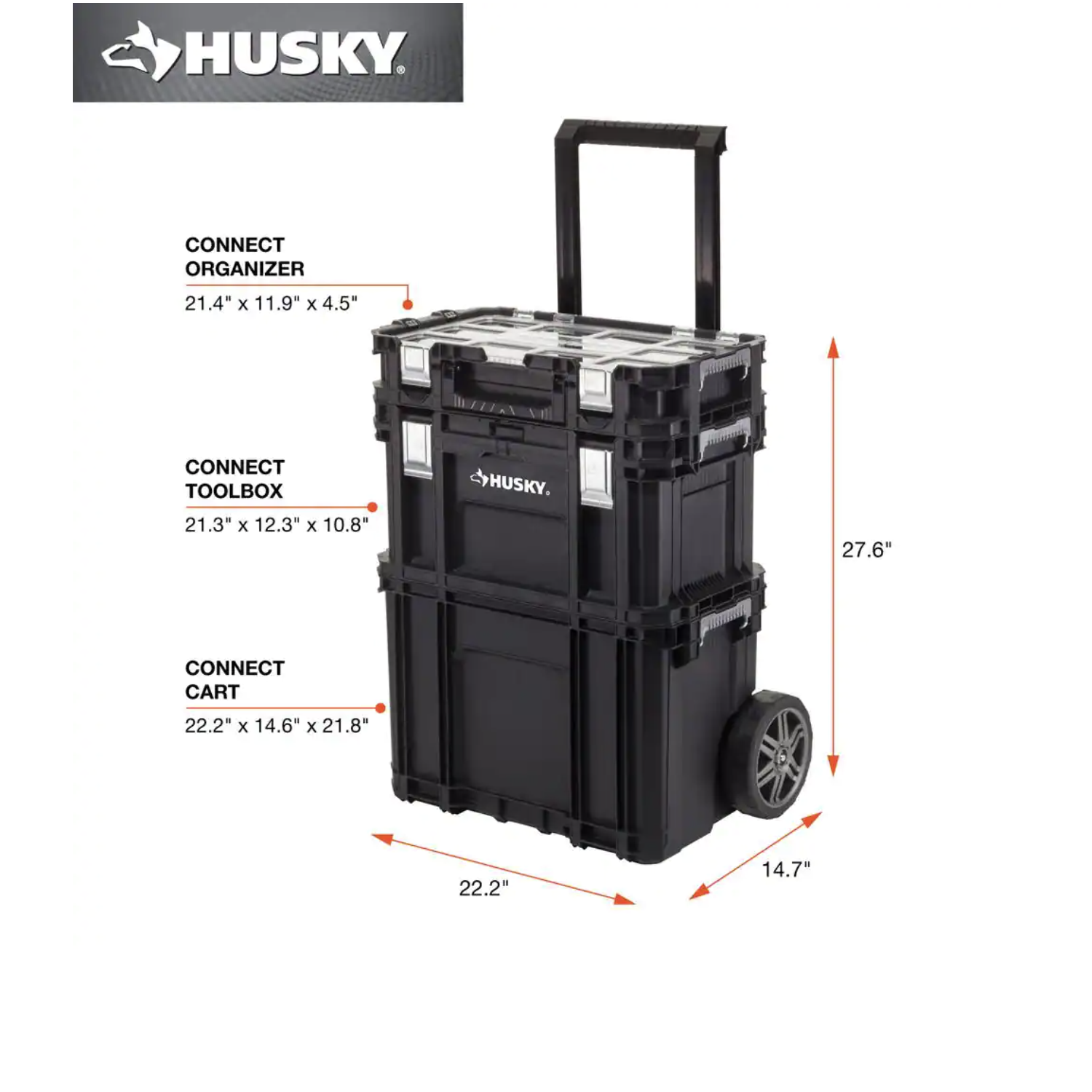 Husky 22 in. Connect Rolling System Tool Box