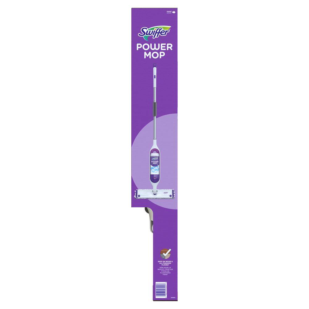 Swiffer Power Mop Starter Kit (1-Power Mop 2-Pads Cleaning Solution and Batteries)