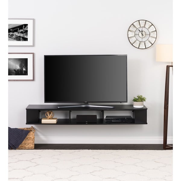 Prepac 70 inch Wide Wall Mounted TV Stand