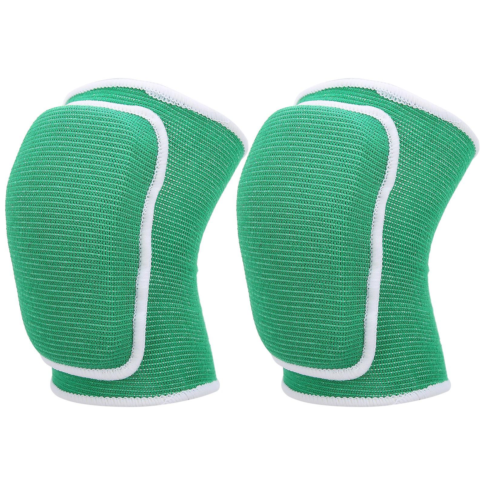 Children's Sports Elastic Knee Pads Leg Warmer Kids Dance Volleyball Basketball Kneepadsgreen