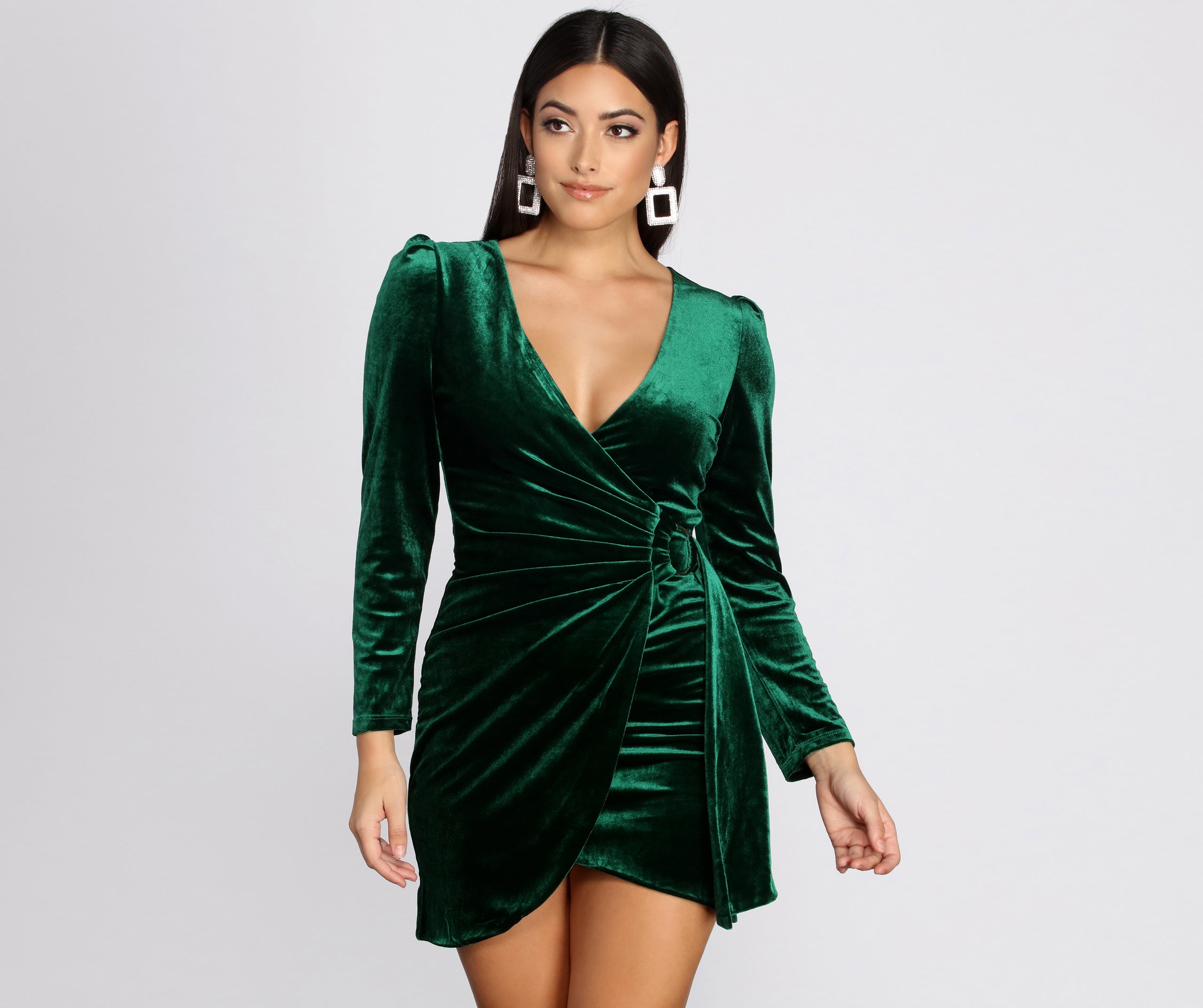 Put A Ring On It Velvet Mini Dress