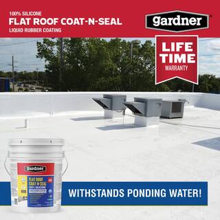 Gardner 4.75 Gal. Flat Roof Coat-n-Seal Liquid Rubber Coating SK-8245