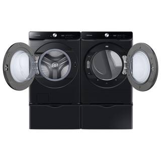  7.5 cu. ft. Smart Stackable Vented Electric Dryer with Smart Dial and Super Speed Dry in Brushed Black DVE50A8600V