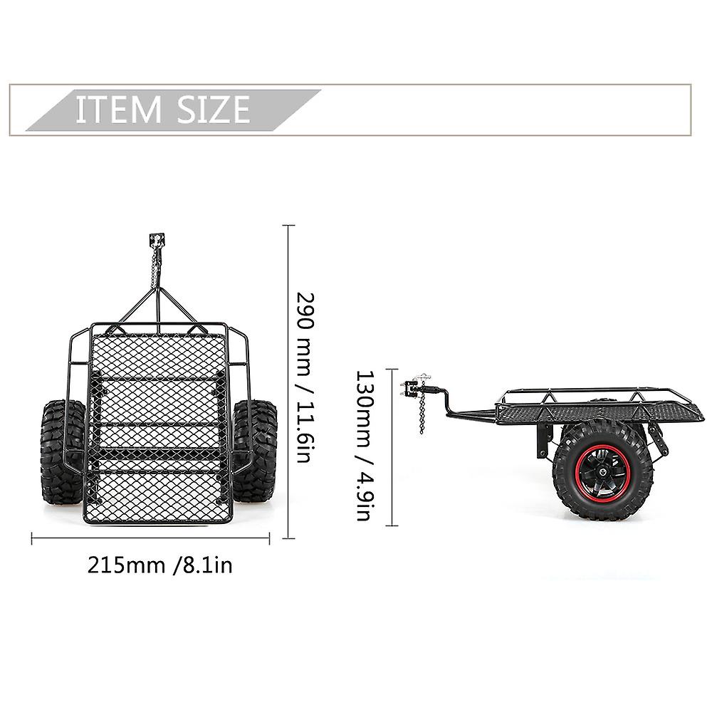 Trailer Car Hopper Trail For 1/10 Traxxas Hsp Redcat Rc4wd Tamiya Axial Scx10 D90 Hpi Rc Crawler Car Diy No.282852