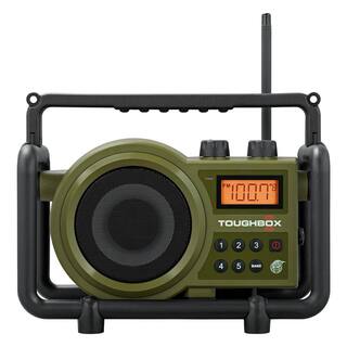 Sangean Compact AMFMAux-In Ultra Rugged Rechargeable Digital Tuning Radio in Green TB-100