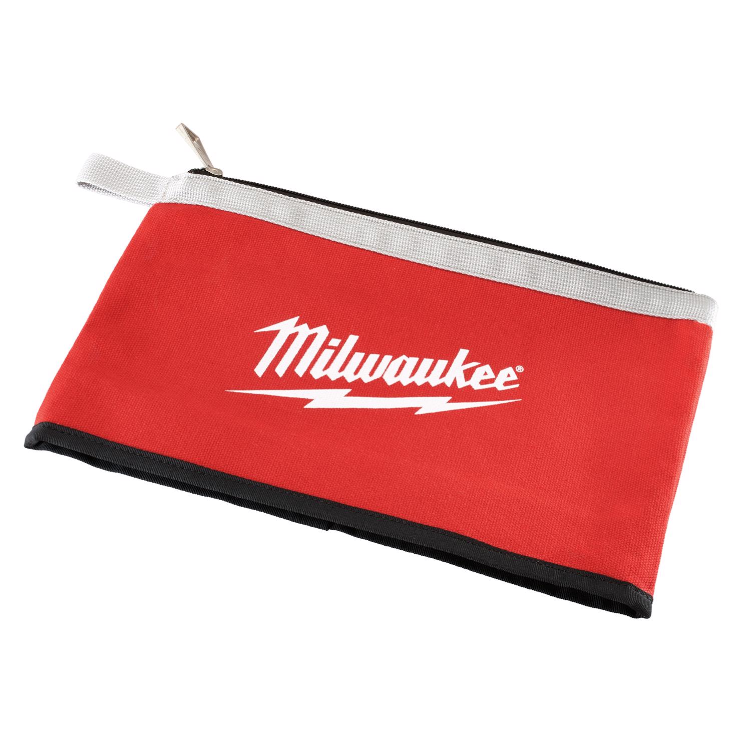 MW 0.75 in. W X 8 in. H Canvas Tool Pouch Red 3 pc