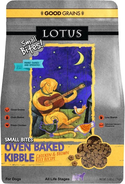 Lotus Oven-Baked Small Bites Good Grains Chicken Recipe Adult Dry Dog Food