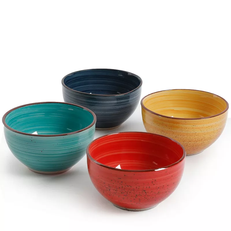 Gibson Color Speckle Cereal Bowl Set