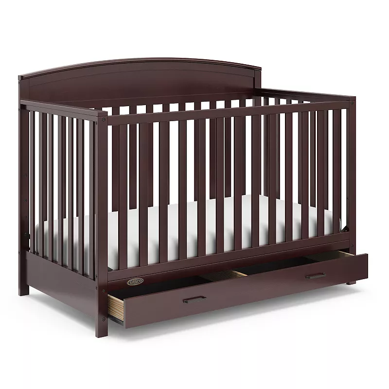 Graco Benton 5-in-1 Convertible Crib with Drawer - Espresso