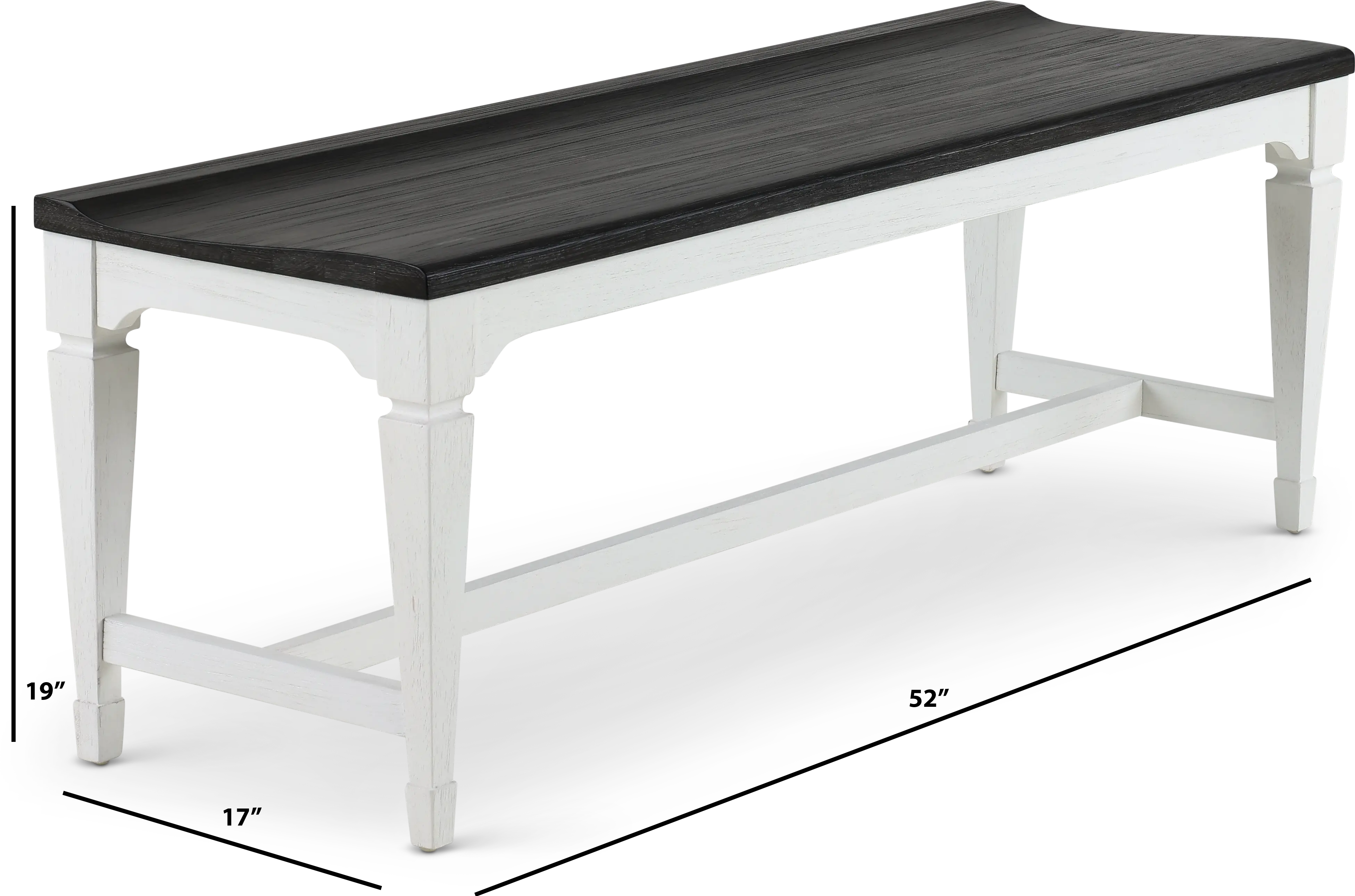 Allyson Park White Dining Room Bench