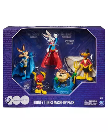 DC Comics Looney Tunes Mash-Up Pack  Limited Edition Wb 100 Years Anniversary  5 Looney Tunes X DC Figures