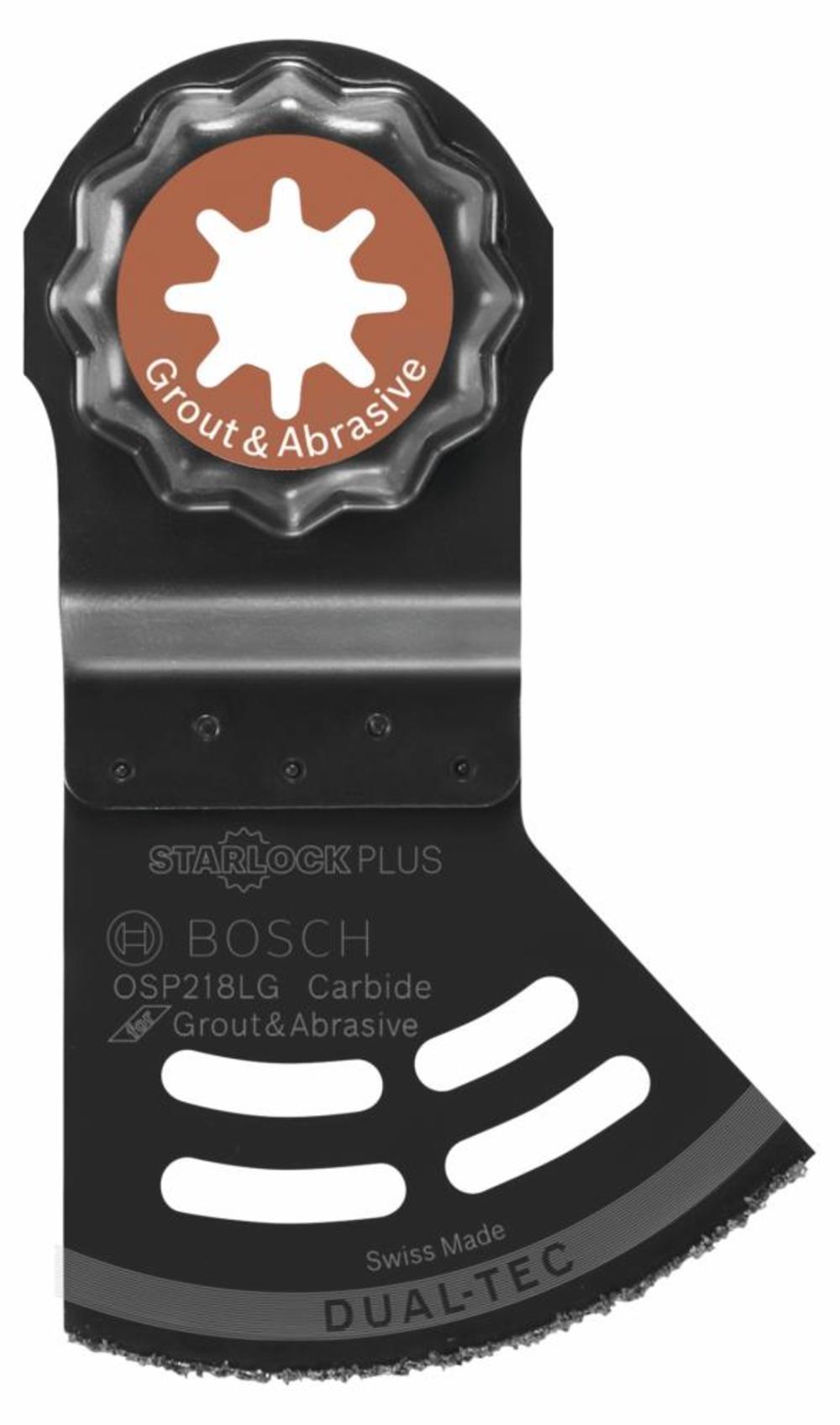 Bosch 2-1/8 In. StarlockPlus Oscillating Multi-Tool 2-in-1 Dual-Tec Grout and Abrasive Blade OSP218LG from Bosch