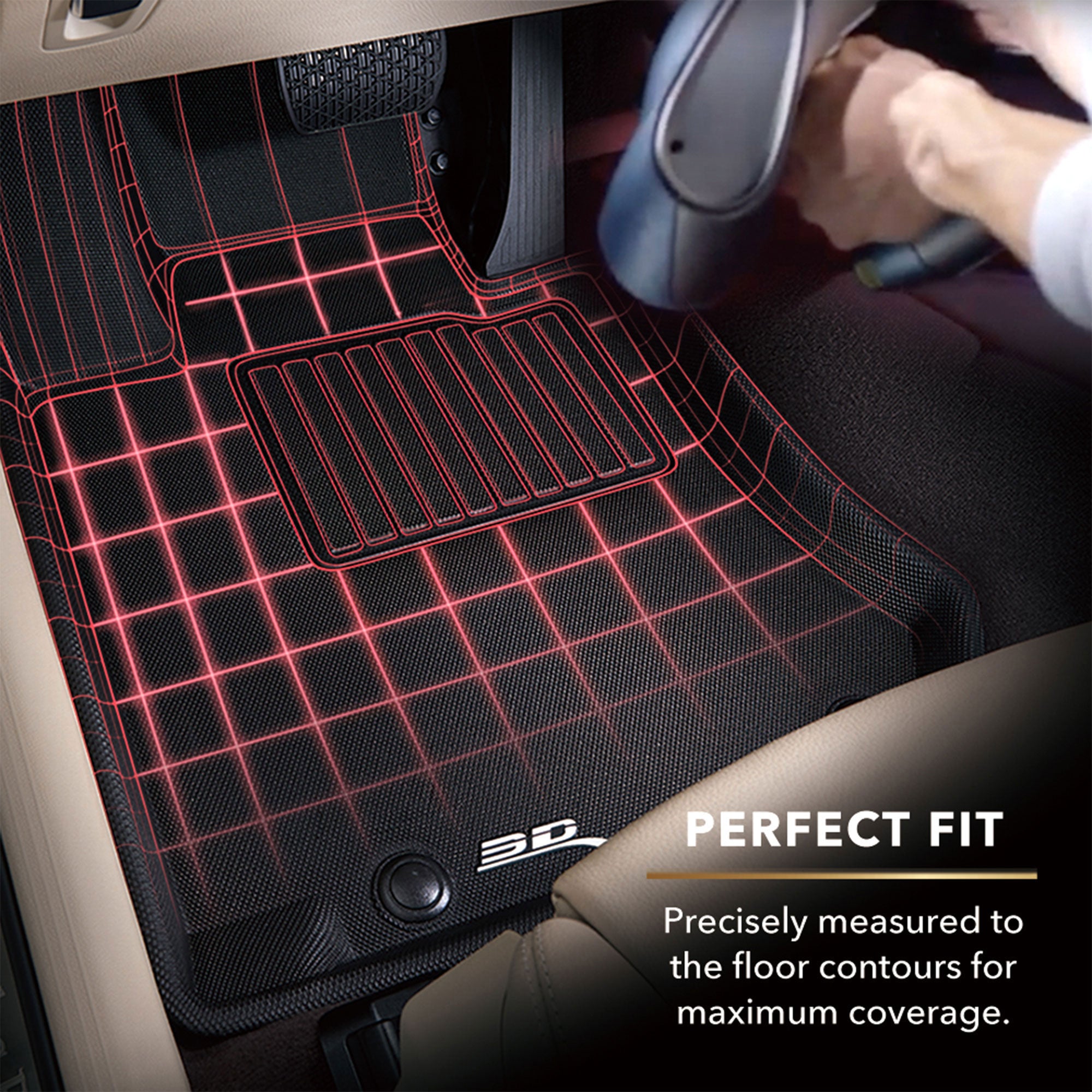 3D MAXpider Kagu Series 1st & 2nd Row Floor Liners, Subarau Impreza & Crosstrek