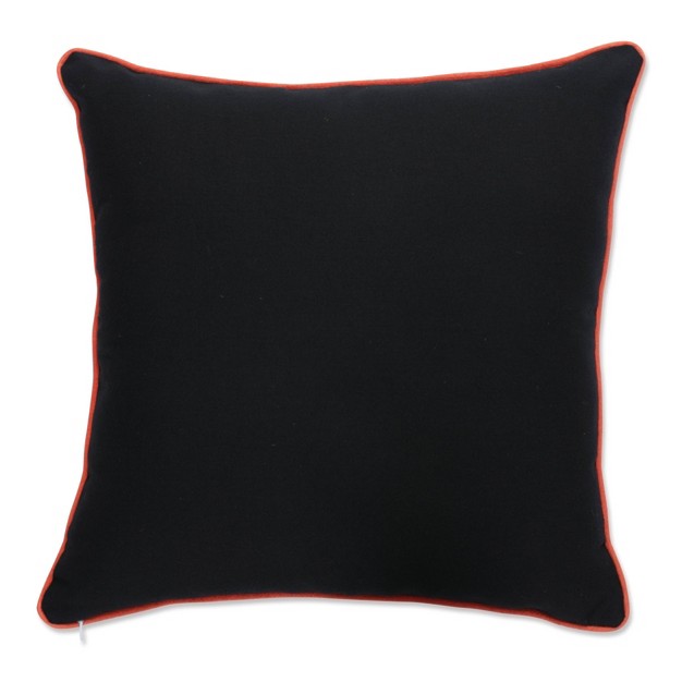 Indoor Thanksgiving Pumpkin Fun Black Square Throw Pillow Cover Pillow Perfect