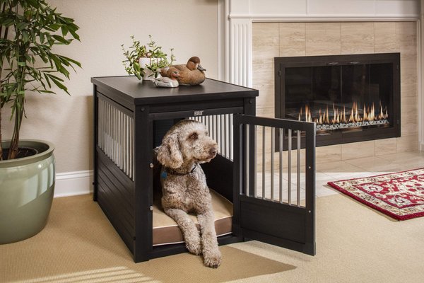 New Age Pet ecoFLEX Single Door Furniture Style Dog Crate and End Table