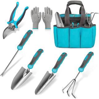 7-Piece Heavy-Duty Stainless Steel Garden Tool Set B0B8YX8LWQ