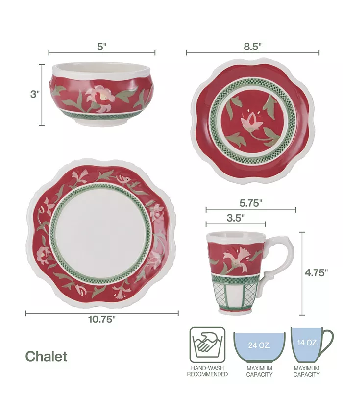 Fitz and Floyd 16 Piece Dinnerware Set