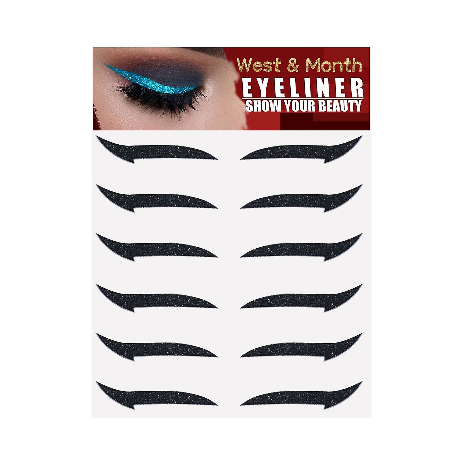 Self-adhesive European And American Eyeliner Stickers Six Pairs Double Eyelid Patches Stage Makeup Party Nightclub Eye Patches