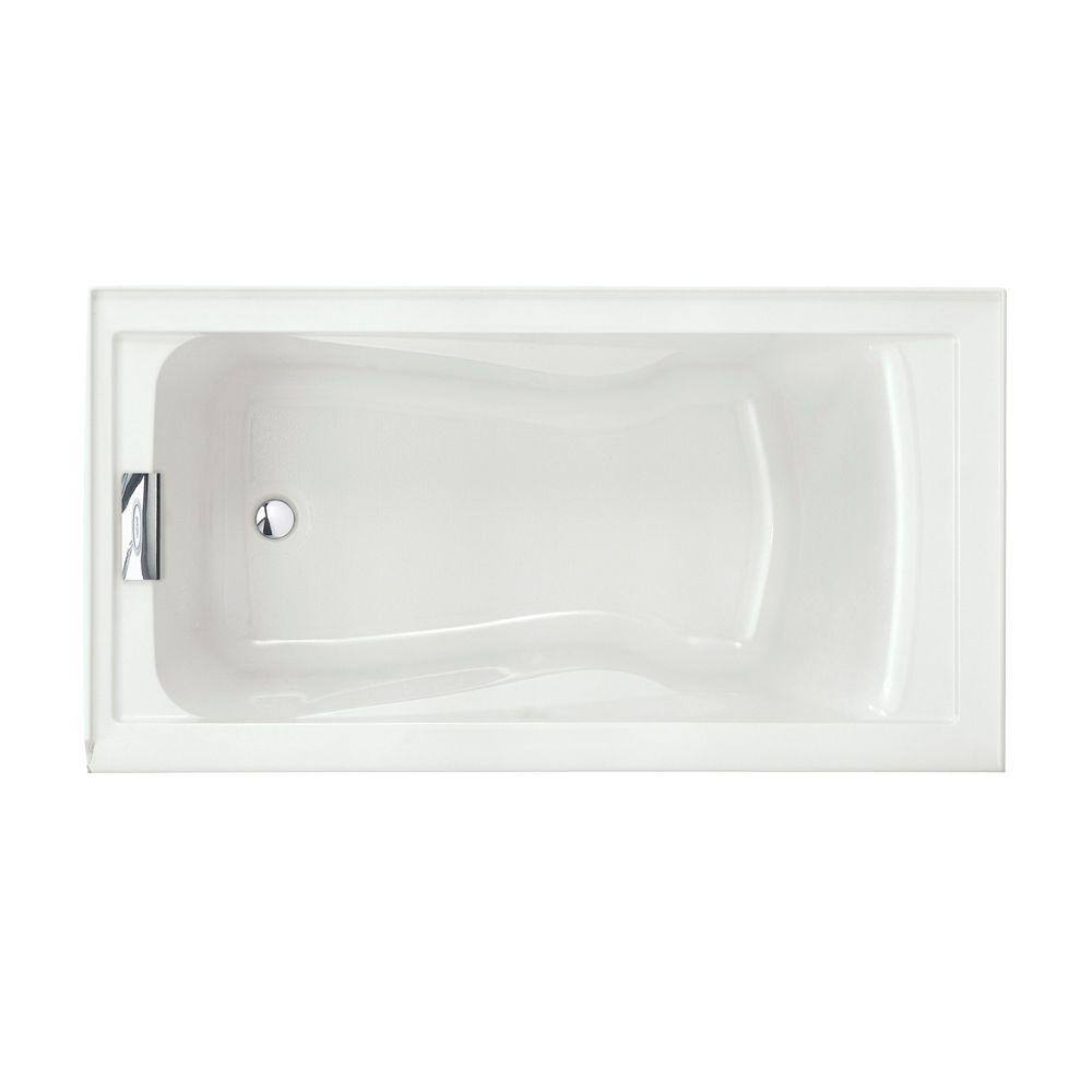 American Standard Evolution 72 in. x 100 in. Soaking Bathtub with Left Hand Drain in White 2425V-LHO.002.020