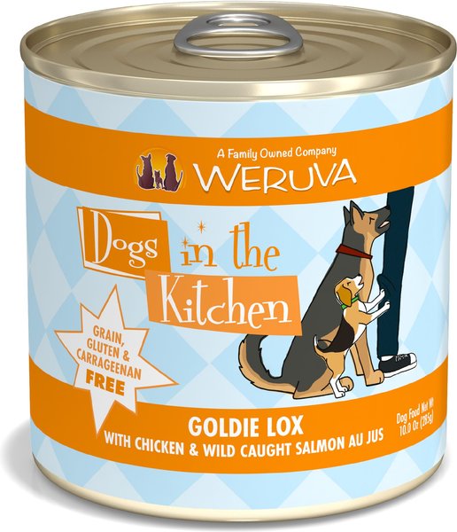 Weruva Dogs in the Kitchen Goldie Lox with Chicken and Wild Caught Salmon Au Jus Grain-Free Canned Dog Food