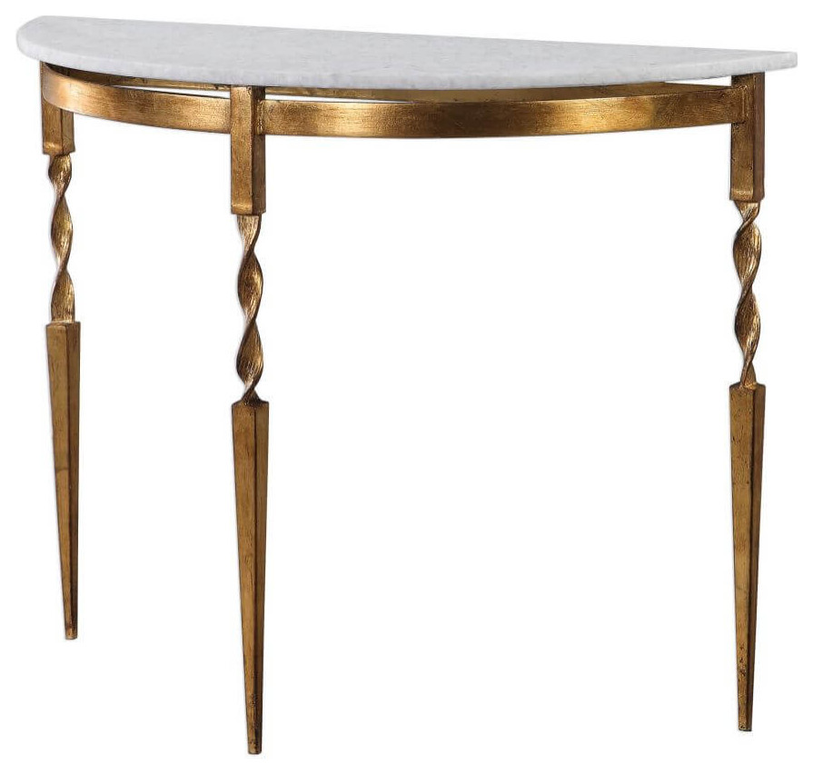 Uttermost Imelda 40 x 31 quotDemilune Console Table   Contemporary   Console Tables   by GwG Outlet  Houzz