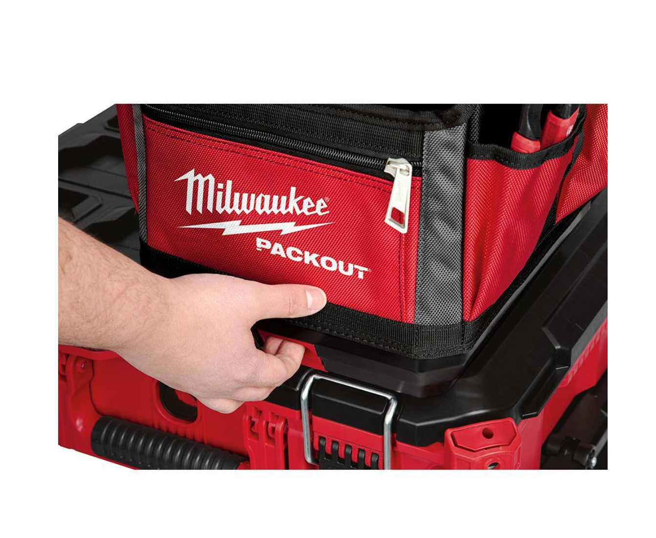 Milwaukee 48-22-8310-48-22-6625 10 in. PACKOUT Tote with 25 ft. Compact Tape Measure