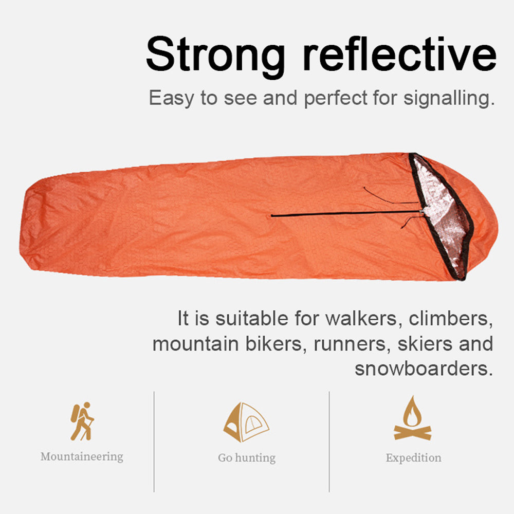 Lixada Outdoor Sleeping Bags Portable Emergency Sleeping Bag Light-weight Nylon Sleeping Bag for Camping Travel Hiking