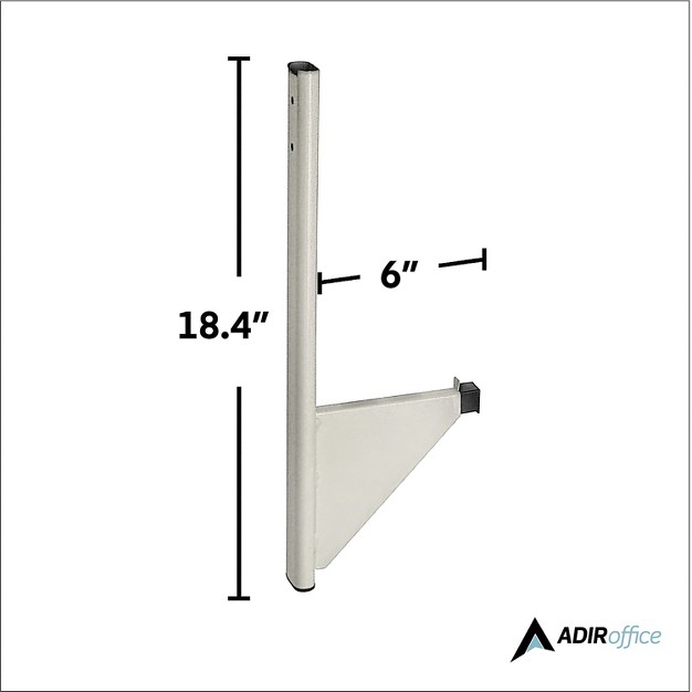 Adiroffice 18 25 x27 x27 Steel Blueprint Storage Cubicle Wall Rack Grey 618 gry