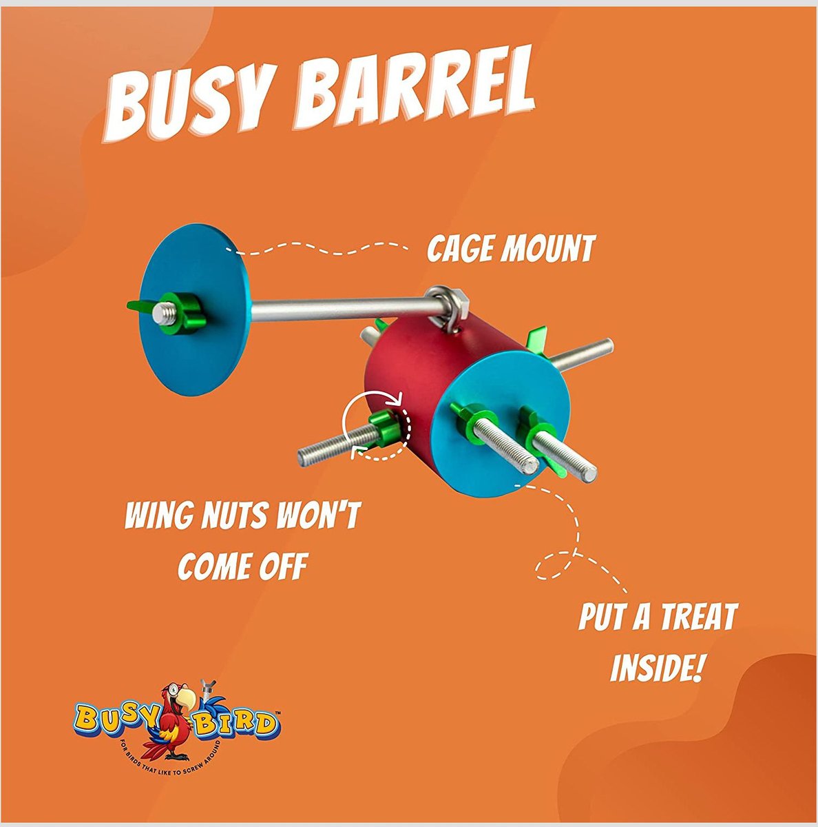 Busy Bird Busy Barrel Bird Toy