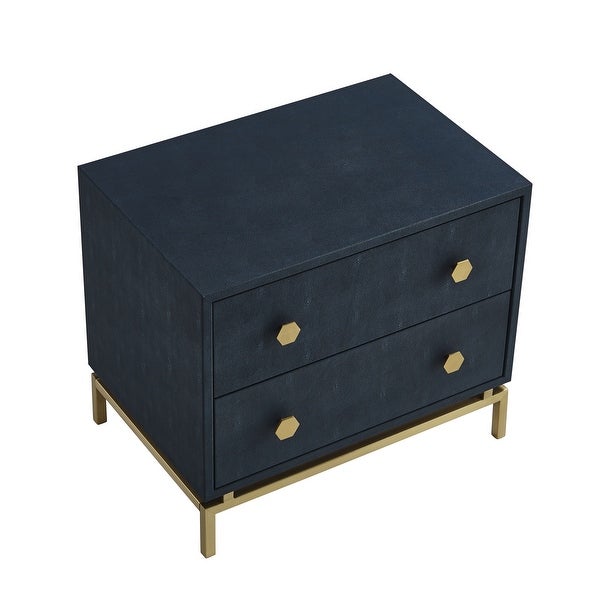 Jalynn 2 Drawers Side Table