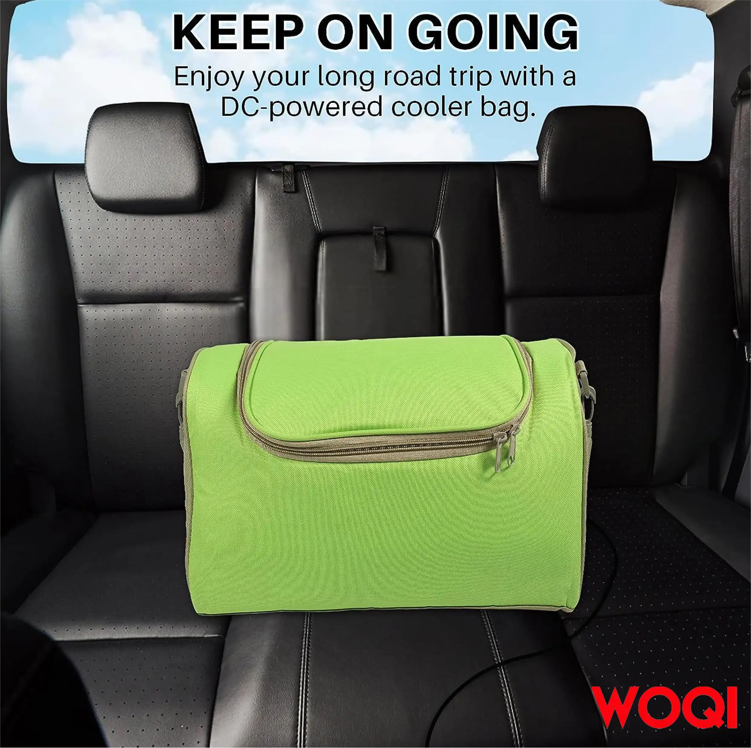 WOQI electric vehicle refrigeration bag  suitable for cars   RVs  and camping portable refrigeration bags